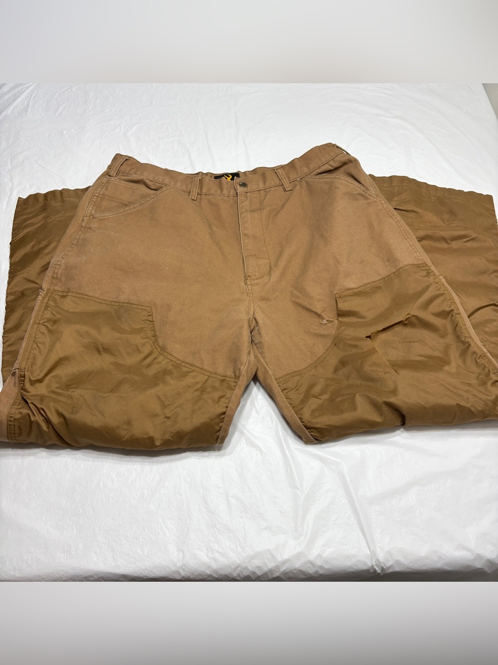 Browning Brown Canvas Nylon Double Knee Brush Pants Men’s 38